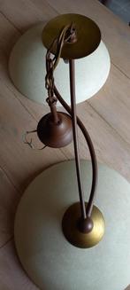 Mooie degelijke hanglamp incl lampen, Huis en Inrichting, Lampen | Hanglampen, Ophalen, Gebruikt, Glas, Landelijk