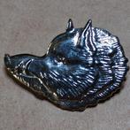 Ardeense jagers infanterie Muts kenteken Zilverkleurig, Verzamelen, Militaria | Algemeen, Ophalen of Verzenden, Landmacht, Embleem of Badge