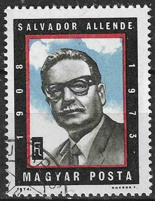 Hongarije 1974 - Yvert 2363 - Salvador Allende (ST), Timbres & Monnaies, Timbres | Europe | Hongrie, Affranchi, Envoi