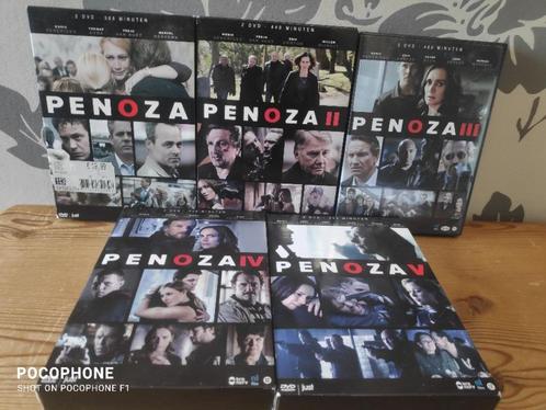 PENOZA - DE COMPLETE SERIE 1 T/M 5 + THE FINAL - NIEUWSTAAT., Cd's en Dvd's, Dvd's | Tv en Series, Zo goed als nieuw, Actie en Avontuur