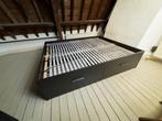 dubbel ikea bed met 4 lades, Huis en Inrichting, Ophalen, Gebruikt, Zwart, Tweepersoons