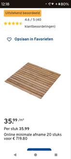 Carrelage de terrasse en bois dur 100x100 cm, Enlèvement