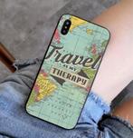 Apple Iphone X / XS siliconen hoesje - Travel is my Therapy, Telecommunicatie, Mobiele telefoons | Hoesjes en Screenprotectors | Apple iPhone