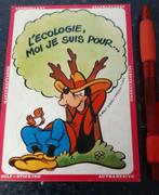 Vintage postkaart sticker Walt Disney Goofy, Ophalen of Verzenden, Zo goed als nieuw, Strip of Tekenfilm