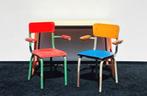 Tubax kleuterschool tafel + 2 stoeltjes. Vintage 60s / 70s, Ophalen, Gebruikt, Tafel(s) en Stoel(en)