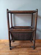 Vintage rotan krantentafeltje, Ophalen of Verzenden, Gebruikt