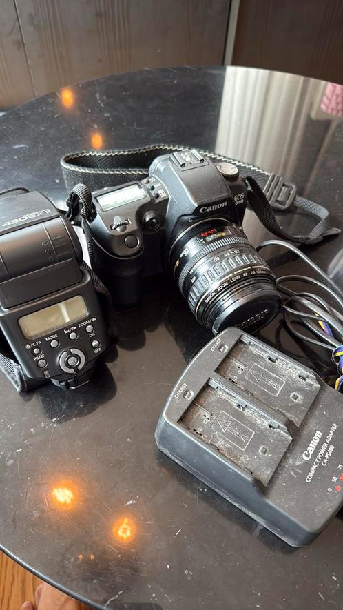 Canon EOS D60 + EF 28–105mm USM + flash, Audio, Tv en Foto, Fotocamera's Analoog, Zo goed als nieuw, Canon, Ophalen of Verzenden