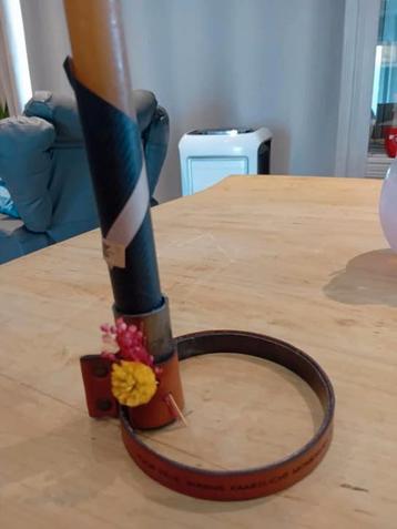 hoogte 20 cm met tekst: voor vele warme kaarslicht momentje  beschikbaar voor biedingen