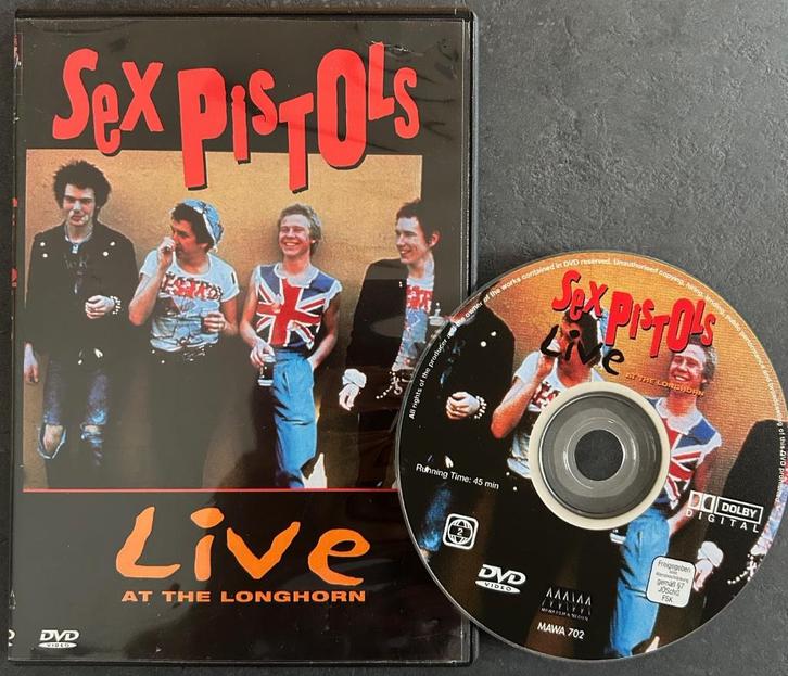 SEX PISTOLS - Live at the Longhorn, Dallas USA 1978 ( DVD ), Cd's en Dvd's, Dvd's | Muziek en Concerten, Zo goed als nieuw, Muziek en Concerten
