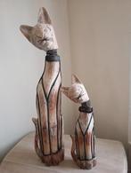2 chats entièrement en bois. Hauteur 85 CM/53 CM, Enlèvement ou Envoi, Comme neuf
