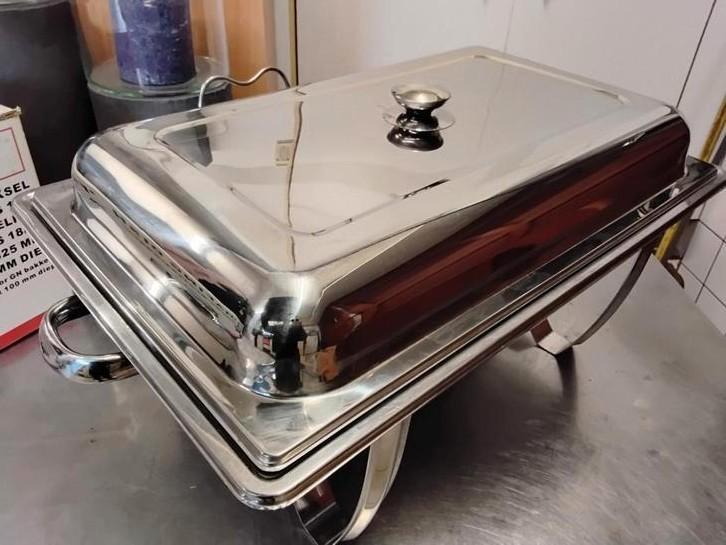 Chafing dish, Bain marie, Huis en Inrichting, Keuken | Potten en Pannen, Zo goed als nieuw, Ophalen