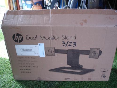 HP Dual Monitor Stand AW664AA Nieuw in doos was 170 euro!, Computers en Software, Monitoren, Nieuw, Draaibaar, Kantelbaar, Ophalen