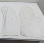 Witte lederen handschoenen, maat 9,5, Comme neuf, Gants, Enlèvement ou Envoi