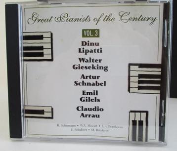 CD-03-3.5: 5 CD's > Great Pianists of The CENTURY - €20,00