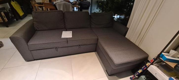 Hoekslaapbank, Huis en Inrichting, Zetels | Complete zithoeken, Zo goed als nieuw, Kunststof, Stof, Overige materialen, Ophalen
