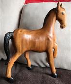 Paard van massif  hout ,29 cm groot, Ophalen of Verzenden