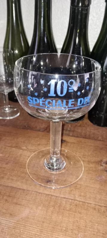 Brasserie bier antiek glas Spéciale Dix bleu beschikbaar voor biedingen