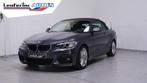 BMW 225 2-serie Cabrio 225d M Sport Navi, Leder, 2-zone clim, Argent ou Gris, Entreprise, Cabriolet, Carnet d'entretien