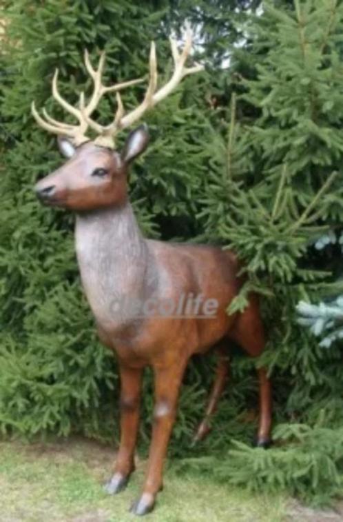 Edelhert_Eland op ware Grootte kunsthars beeld, Tuin en Terras, Tuinbeelden, Nieuw, Dierenbeeld, Kunststof, Ophalen of Verzenden