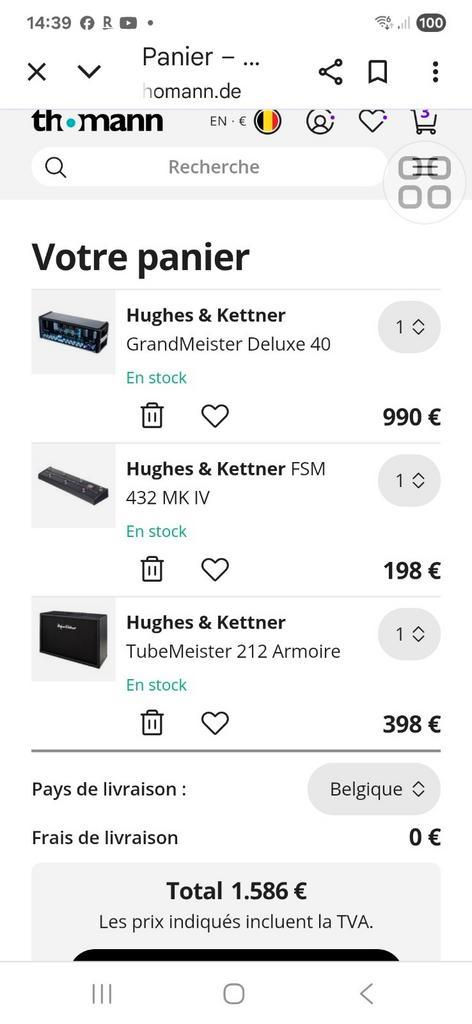 Hughes & Kettner, Muziek en Instrumenten, Versterkers | Bas en Gitaar, Nieuw
