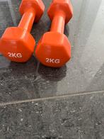 Dumbells 2 kilo, Sport en Fitness, Fitnessmaterialen, Ophalen, Zo goed als nieuw