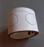 Armband leder Jack & Jones, Verzenden, Zo goed als nieuw, Wit, Leer