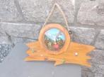Tiroler houten kapstok met edelweiss decoratie, Antiek en Kunst, Ophalen
