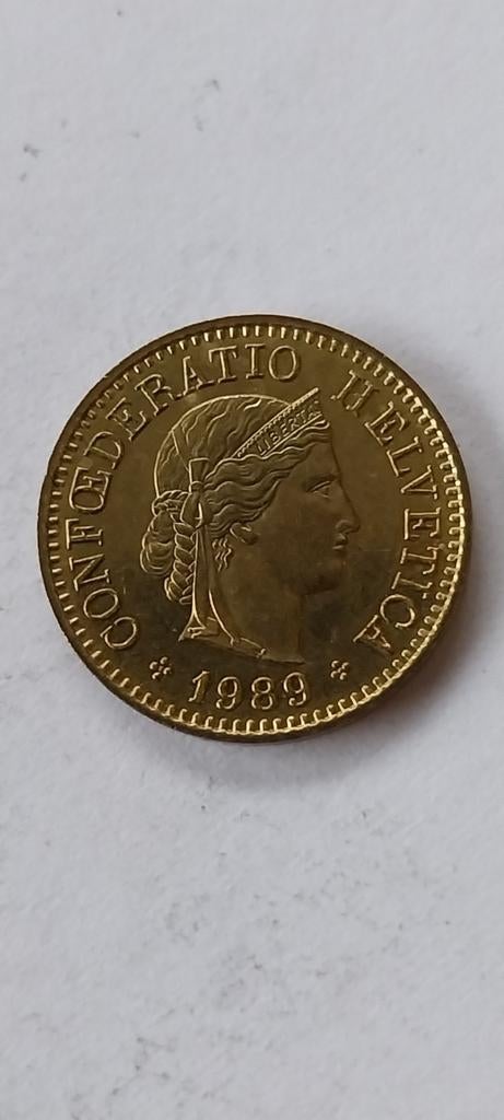 Suisse 5 raps 1989, Envoi, Autres pays, Monnaie en vrac