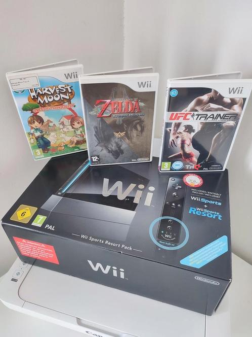 Nintendo Wii en Zelda, Games en Spelcomputers, Spelcomputers | Nintendo Wii, Zo goed als nieuw, Ophalen of Verzenden