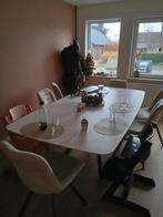 Keramische tafel, cognac kleur, Huis en Inrichting, Tafels | Eettafels, Ophalen, Zo goed als nieuw