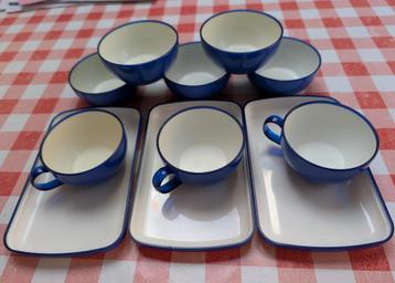3 Sabena-kopjes en 3 bakjes, 5 Sabena-kommen beschikbaar voor biedingen