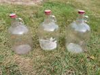 3 grote vintage glazen flessen met oor Royal Crown Cola, Ophalen of Verzenden, Gebruikt