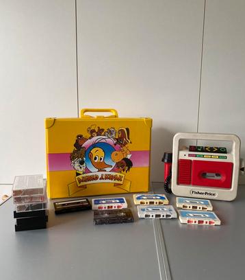 🍄Vintage Fisher Price Cassettespeler/ recorder + toebehoren beschikbaar voor biedingen
