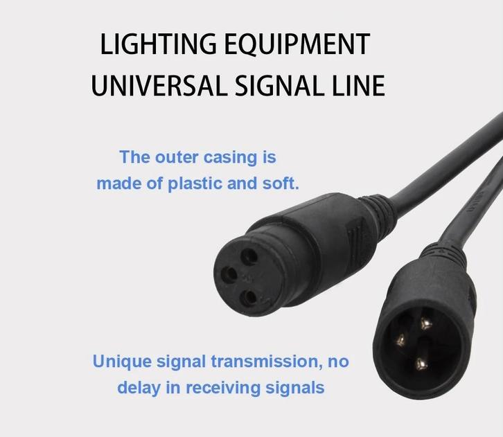 Nouveaux câbles DMX étanches de première classe, 3 m, Musique & Instruments, Lumières & Lasers, Neuf, Lumières, Commande sonore