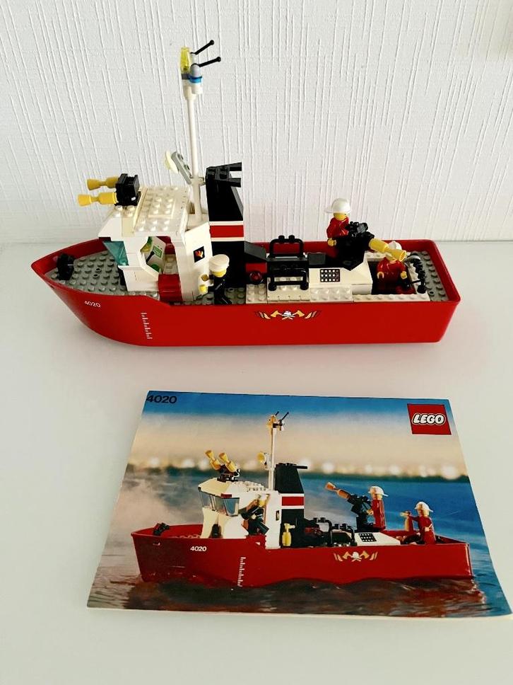 LEGO 4020 Fire Fighting Boat, Kinderen en Baby's, Speelgoed | Duplo en Lego, Gebruikt, Lego, Complete set, Ophalen of Verzenden
