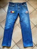 Levis 501 washed blauwe jeans W36 L32 USA met applicatie, Kleding | Heren, Spijkerbroeken en Jeans, W36 - W38 (confectie 52/54)