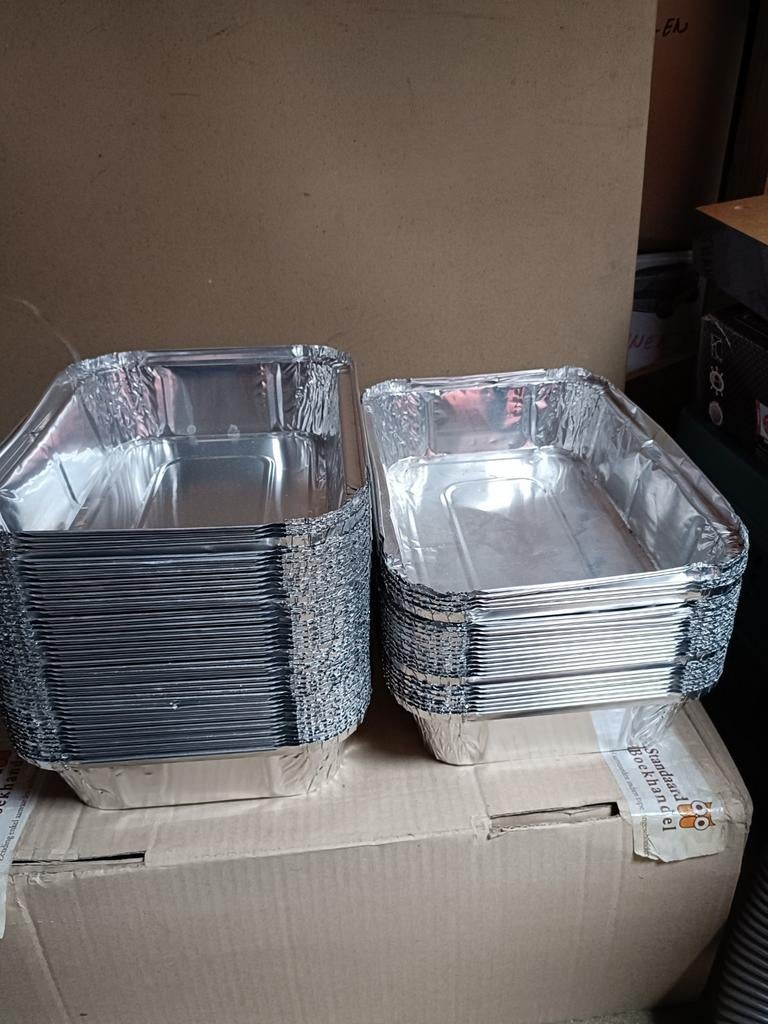 Aluminium wegwerpschotels, Ophalen of Verzenden, Zo goed als nieuw