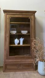 Vaisselier ancien armoire vitrine en bois massif brut, Maison & Meubles, Armoires | Vitrines, Utilisé