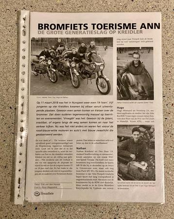 Unieke Map met documentatie Bromfiets Toerisme 2018 Kreidler beschikbaar voor biedingen