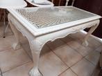 landelijke salontafel, Huis en Inrichting, Ophalen, Gebruikt, Glas