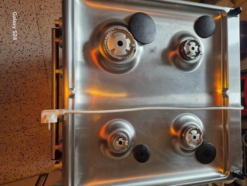 Cuisiniere siemens inox 4 becs gaz four electrique, Elektronische apparatuur, Fornuizen, Zo goed als nieuw, Vrijstaand, Gas, 4 kookzones