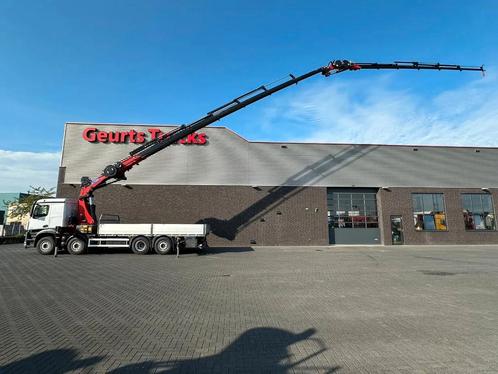 Mercedes-Benz Arocs 3251 8X2 + HMF 7020-K7 FJ 1400-K6 KRAAN/, Auto's, Vrachtwagens, Te koop, ABS, Achteruitrijcamera, Airconditioning