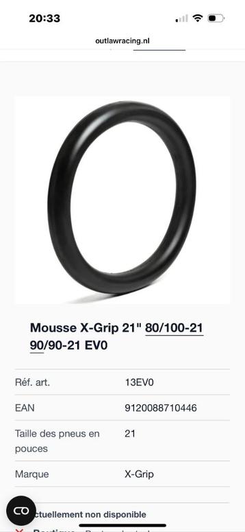 Bib mousse enduro Avant /front 21 pouces neuf ! beschikbaar voor biedingen