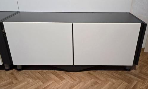 2x Meubel met lade/ladekast Antraciet met witte frontpanelen, Huis en Inrichting, Kasten | Ladekasten, Zo goed als nieuw, Minder dan 100 cm