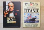 Metalen muurborden The Godfather & Titanic, Verzamelen, Ophalen of Verzenden, Nieuw