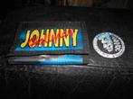 Portefeuille Johnny Hallyday + Badge, Livres, Art & Culture | Photographie & Design, Enlèvement ou Envoi