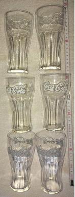 Prachtig setje originele Coca-Cola glazen, Wit, Zo goed als nieuw, Ophalen