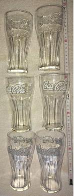 Prachtig setje originele Coca-Cola glazen, Ophalen, Zo goed als nieuw, Wit