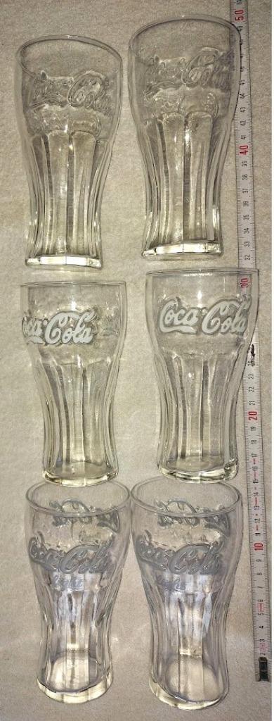 Prachtig setje originele Coca-Cola glazen, Maison & Meubles, Accessoires pour la Maison | Vases, Comme neuf, Blanc, Enlèvement