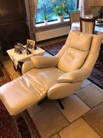 Lederen elektrische relax zetel in buffelleer, Huis en Inrichting, Fauteuils, Ophalen of Verzenden